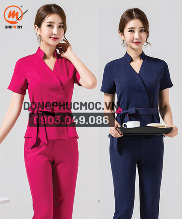 Bộ đồng phục cho lễ tân spa